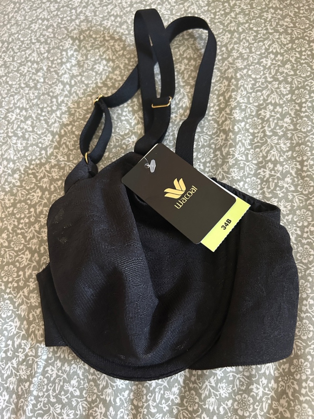Wacoal Black Underwire Bra with Smooth Cups